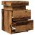 Noptiere, 2 buc cu LED lemn învechit 35x39x55 cm lemn prelucrat GartenMobel Dekor