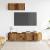 Set dulap TV 3 piese montat pe perete lemn vechi lemn prelucrat GartenMobel Dekor