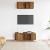 Set dulap TV 2 piese montat pe perete lemn vechi lemn prelucrat GartenMobel Dekor