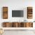 Set dulap TV 4 piese montat pe perete lemn vechi lemn prelucrat GartenMobel Dekor