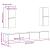 Set dulap TV 4 piese montat pe perete lemn vechi lemn prelucrat GartenMobel Dekor
