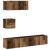 Set dulap TV 4 piese montat pe perete lemn vechi lemn prelucrat GartenMobel Dekor