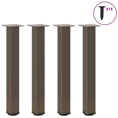Picioare măsuță de cafea 4 buc Oțel natural 72-74 cm Oțel GartenMobel Dekor