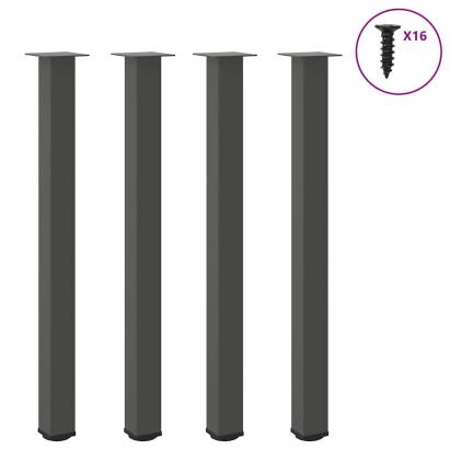Picioare măsuță de cafea 4 buc Antracit 110-112 cm Oțel GartenMobel Dekor