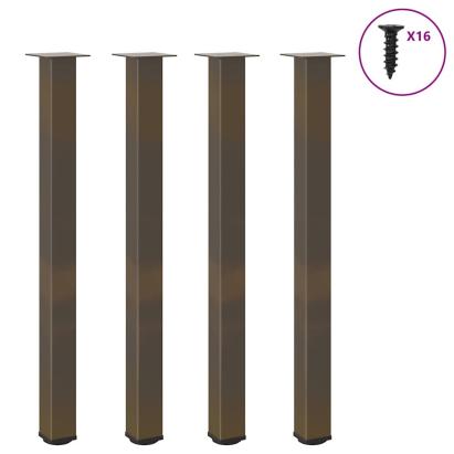 Picioare măsuță de cafea 4 buc Oțel natural 110-112 cm Oțel GartenMobel Dekor