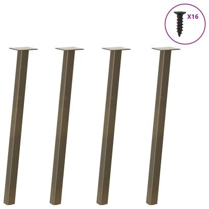 Picioare măsuță de cafea 4 buc Oțel natural 72 cm Oțel GartenMobel Dekor