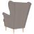 Fotoliu, gri taupe, 74x84x100 cm, textil GartenMobel Dekor