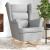 Scaun balansoar, gri nor, 74x90x102 cm, material textil GartenMobel Dekor