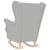 Scaun balansoar, gri nor, 74x90x102 cm, material textil GartenMobel Dekor