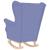 Scaun balansoar, jeans albastru, 74x90x102 cm, material textil GartenMobel Dekor