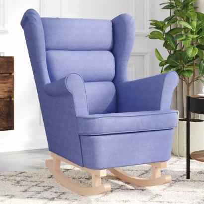 Scaun balansoar, jeans albastru, 74x90x102 cm, material textil GartenMobel Dekor