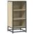 Dulap, stejar sonoma, 35,5x35x76 cm, lemn prelucrat și metal GartenMobel Dekor