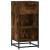 Dulap, stejar fumuriu, 35,5x35x76 cm, lemn prelucrat și metal GartenMobel Dekor