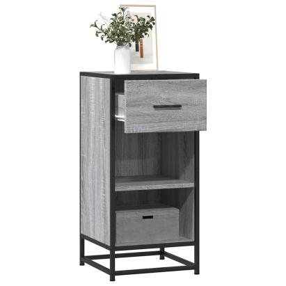 Dulap, gri sonoma, 35,5x35x76 cm, lemn prelucrat și metal GartenMobel Dekor