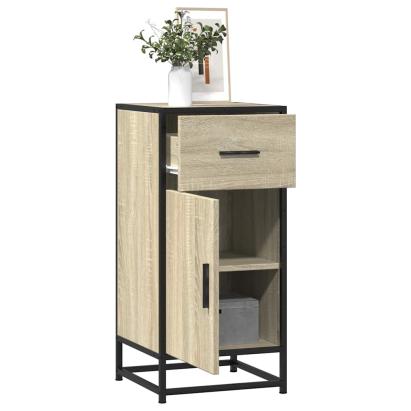 Dulap, stejar sonoma, 35,5x35x76 cm, lemn prelucrat și metal GartenMobel Dekor