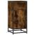 Dulap, stejar fumuriu, 35,5x35x76 cm, lemn prelucrat și metal GartenMobel Dekor
