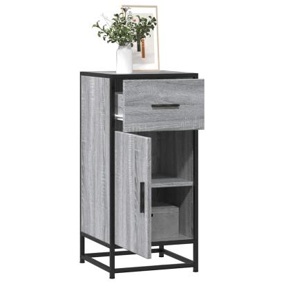 Dulap, gri sonoma, 35,5x35x76 cm, lemn prelucrat și metal GartenMobel Dekor