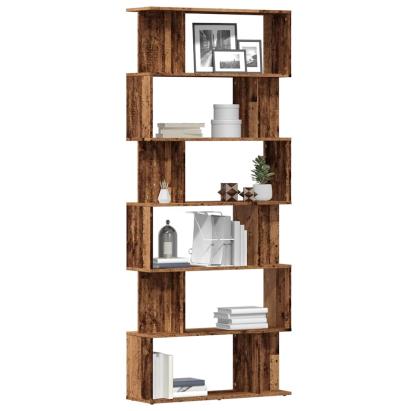 Dulap cu cărți din lemn vechi 80x24x192 cm lemn prelucrat GartenMobel Dekor