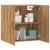 Dulap de perete, stejar artizanal, 60x31x60 cm, lemn prelucrat GartenMobel Dekor