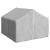 Canisa de exterior cu capac 2x2x1,5 m otel galvanizat GartenMobel Dekor