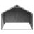 Canisa de exterior cu capac 2x2x1,5 m otel galvanizat GartenMobel Dekor
