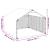 Canisa de exterior cu capac 2x2x1,5 m otel galvanizat GartenMobel Dekor