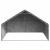 Canisa de exterior cu capac 3x2x1,9 m otel galvanizat GartenMobel Dekor