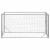 Canisa de exterior pentru caini cu usa 2x1x1 m otel galvanizat GartenMobel Dekor