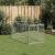 Canisa de exterior pentru caini cu usa 2x1x1 m otel galvanizat GartenMobel Dekor