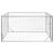Canisa de exterior pentru caini cu usa 2x2x1 m otel galvanizat GartenMobel Dekor