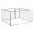 Canisa de exterior pentru caini cu usa 2x2x1 m otel galvanizat GartenMobel Dekor