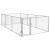 Canisa de exterior pentru caini cu usa 2x4x1 m otel galvanizat GartenMobel Dekor