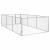 Canisa de exterior pentru caini cu usa 2x4x1 m otel galvanizat GartenMobel Dekor