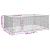 Canisa de exterior pentru caini cu usa 3x2x1 m otel galvanizat GartenMobel Dekor