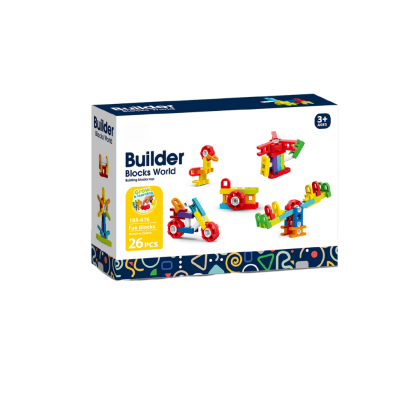 Set de constructie STEAM - Fun Blocks (26 piese) PlayLearn Toys