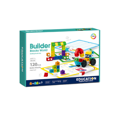 Set de constructie STEAM - Invatam si ne distram (120 piese) PlayLearn Toys