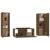 Set dulapuri TV, 3 piese, stejar fumuriu, lemn prelucrat GartenMobel Dekor