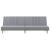 Canapea extensibilă, gri deschis, material textil GartenMobel Dekor