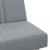Canapea extensibilă, gri deschis, material textil GartenMobel Dekor