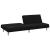 Canapea extensibilă, negru, material textil GartenMobel Dekor