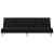 Canapea extensibilă, negru, material textil GartenMobel Dekor