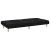 Canapea extensibilă, negru, material textil GartenMobel Dekor