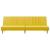 Canapea extensibilă, galben deschis, material textil GartenMobel Dekor