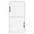 Dulap lateral „ODDA” alb 40x24x79 cm, lemn masiv de pin GartenMobel Dekor
