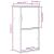 Dulap lateral „ODDA” alb 40x24x79 cm, lemn masiv de pin GartenMobel Dekor