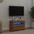 Dulap TV cu LED stejar artizanal 60x35x40 cm lemn prelucrat GartenMobel Dekor