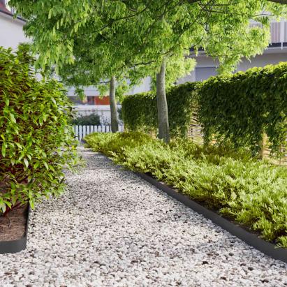 Borduri de gazon 10 buc Negru 10x103 cm Oțel laminat la rece GartenMobel Dekor
