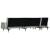 Canapea extensibilă în formă de L gri 271x140x70 cm catifea GartenMobel Dekor