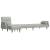 Canapea extensibilă în formă de L gri 271x140x70 cm catifea GartenMobel Dekor
