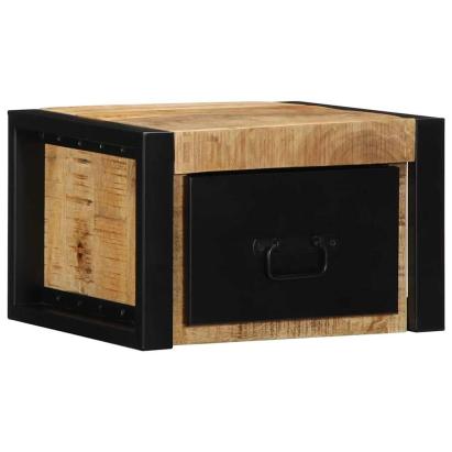 Noptiere 2 buc 40x35x25 cm lemn masiv de mango GartenMobel Dekor